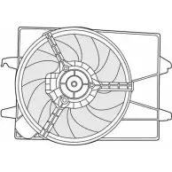 Вентилятор радиатора двигателя CTR Ford Fiesta VMW1S6P A8 BE91H 1209615