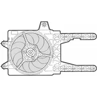 Вентилятор радиатора двигателя CTR BX2A5 GW7 Q53 3493590 1209620