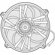 Вентилятор радиатора двигателя CTR 3493600 SM V5W C7T70XA 1209642