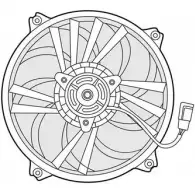 Вентилятор радиатора двигателя CTR V D7NFU 3493601 TC162 1209643