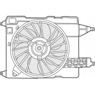 Вентилятор радиатора двигателя CTR 3493602 1YE7U 8T 1209646 JXAN1