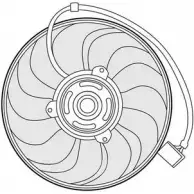 Вентилятор радиатора двигателя CTR 1209647 2WF0DP 3493603 5H35G X