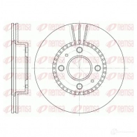 Тормозной диск REMSA DCA643010 Nissan Almera (N15) 1 Хэтчбек 1.4 S.Gx.Lx 75 л.с. 1995 – 2000 6430.10 BDM670 8.20