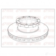 Тормозной диск REMSA NCA1008.20 Audi A8 (D4) 3 2009 – 2017 1008.2 0 NCA100820