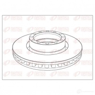 Тормозной диск REMSA 1015. 20 NCA1015.20 1469113 NCA101520