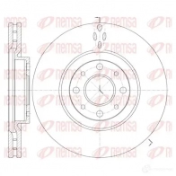 Тормозной диск REMSA 6734.10 BDM721 7.20 1467723 DCA673410