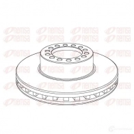 Тормозной диск REMSA 1469222 NCA1175.20 1 175.20 NCA117520