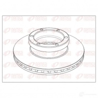 Тормозной диск REMSA 1004 .20 NCA100420 NCA1004.20 1469105