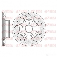 Тормозной диск REMSA 61185.10 BDM741 9.20 Mercedes E-Class (W212) 4 Седан 5.5 E 500 (2172) 388 л.с. 2009 – 2024 DCA6118510