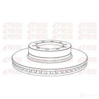 Тормозной диск REMSA Toyota Allion (T260) 2 2007 – 2020 1071 .20 NCA107120 NCA1071.20