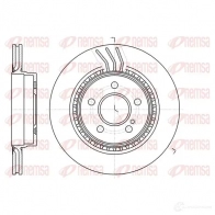 Тормозной диск REMSA 61071.10 DCA6107110 1466551 BDM73 96.20
