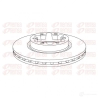 Тормозной диск REMSA 11 45.20 Toyota Avensis (T220) 1 Универсал 1.6 (AT220. ZZT220) 110 л.с. 1997 – 2000 NCA114520 NCA1145.20
