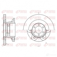 Тормозной диск REMSA B DM7494.10 DCA6130800 Iveco Daily 3 Фургон 35 C 14 136 л.с. 2004 – 2006 61308.00