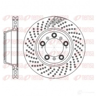 Тормозной диск REMSA Porsche 911 (997) 4 Тарга 3.8 Carrera 4S 385 л.с. 2008 – 2012 DCA6119810 BDM7 433.20 61198.10