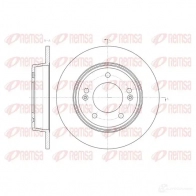 Тормозной диск REMSA 61435.00 BDM76 04.10 1466943 DCA6143500
