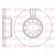 Тормозной диск REMSA XP12J DCA6 27410 6274.10 Mercedes S-Class (W126) 1 1 500 SE, SEL 252 л.с. 1987 – 1991