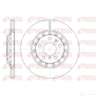 Тормозной диск REMSA Volkswagen Phaeton (3D) 1 Седан 3.6 V6 4motion 280 л.с. 2008 – 2016 BDM734 9.20 61155.10 DCA6115510