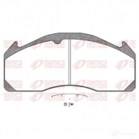 Тормозные колодки дисковые, комплект REMSA 29022 JCA 1033.00 1033 .00 Mitsubishi Lancer 10 (CY) 2007 – 2016