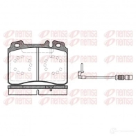 Тормозные колодки дисковые, комплект REMSA 0379.12 D561AES-7538 2115 3 1464036