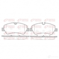 Тормозные колодки дисковые, комплект REMSA 1521.00 25604 Ford Transit Custom 1 (V362) Автобус 2.2 TDCi 155 л.с. 2012 – наст. время 256 03