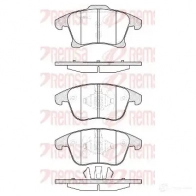 Тормозные колодки дисковые, комплект REMSA 25592 Ford Fusion 1 (CBK, JU) Хэтчбек 1.6 TDCi 90 л.с. 2004 – 2012 255 91 1249.20