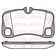 Тормозные колодки дисковые, комплект REMSA 1369.00 Porsche 911 (997) 4 Купе 3.8 GT3 435 л.с. 2009 – 2011 2 4154 BPM1369.00