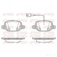 Тормозные колодки дисковые, комплект REMSA Fiat Linea (323) 1 2006 – 2018 256 37 25638 0727.22