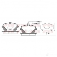 Тормозные колодки дисковые, комплект REMSA Peugeot 407 1 (6C, D, E) 2004 – 2010 1102.02 BPM11 02.02 PCA110202