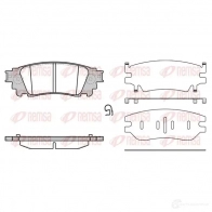 Тормозные колодки дисковые, комплект REMSA 22 153 1465366 1636.00 BPM1636.00