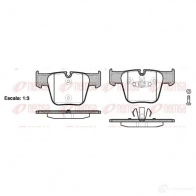 Тормозные колодки дисковые, комплект REMSA D1289-8406 Mercedes S-Class (C216) 3 Купе 6.0 CL 65 AMG (2179) 612 л.с. 2007 – 2010 BP M1218.00 1218.00