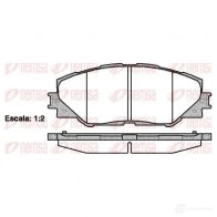Тормозные колодки дисковые, комплект REMSA 1464997 24 337 1234.00 BPM1234.00