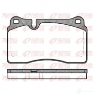 Тормозные колодки дисковые, комплект REMSA BPM1200.30 Seat Leon (5F5) 3 Купе 2.0 Cupra 280 л.с. 2013 – 2024 1200.30 240 98