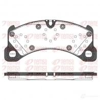 Тормозные колодки дисковые, комплект REMSA B PM1345.50 1345.50 Porsche Panamera (971) 2 2017 – 2020 PCA134550