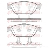 Тормозные колодки дисковые, комплект REMSA D16 52-8879 1441.10 PCA1441.10 1465212