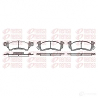 Тормозные колодки дисковые, комплект REMSA D52-728A 1464250 0510.00 D122-7 28A
