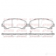 Тормозные колодки дисковые, комплект REMSA BPM1407.00 1407.00 Isuzu D Max 1 Пикап 3.0 DiTD 4x4 (TFS85) 163 л.с. 2007 – 2012 2 5149