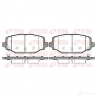 Тормозные колодки дисковые, комплект REMSA D1596-8811 Dodge Journey 1 (JC) Минивэн 2.4 ECO+ 170 л.с. 2008 – 2024 BPM1483. 04 1483.04