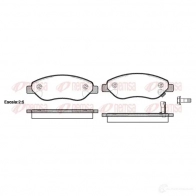 Тормозные колодки дисковые, комплект REMSA Opel Corsa (D) 4 2006 – 2014 24 550 1276.01 24551