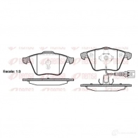 Тормозные колодки дисковые, комплект REMSA 0964.41 D1359-8468 BPM 0964.41 Seat Leon (1P) 2 2005 – 2012