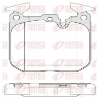 Тормозные колодки дисковые, комплект REMSA 25 028 1491.10 Bmw 4 (F36) 1 Гранд Купе 3.0 440 i xDrive 326 л.с. 2016 – 2024 BPM1491.10