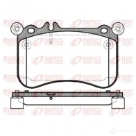 Тормозные колодки дисковые, комплект REMSA Mercedes E-Class (W212) 4 Седан 4.7 E 500 4 matic (2191) 408 л.с. 2011 – 2025 BPM146 5.00 D1634-8850 1465.00