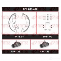 Тормозные колодки и цилиндры REMSA TCFF0K SC A341600 1469459 SPK 3416.00