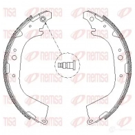 Тормозные колодки REMSA ZCA465001 4650.01 1466250 B SM4650.01