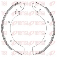 Тормозные колодки REMSA 4250.01 ZCA4 25001 SsangYong Rexton (Y200) 1 Кроссовер 2.7 D 4x4 186 л.с. 2006 – 2025 NWS4NT