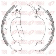 Тормозные колодки REMSA ZCA469201 Volkswagen Transporter (T3) 3 1979 – 1992 BSM4692.0 1 4692.01