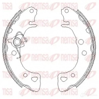 Тормозные колодки REMSA Citroen Saxo 1 (S0, S1) Хэтчбек 1.5 D 54 л.с. 1996 – 2003 ZCA412600 B SM4126.00 4126.00