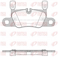 Тормозные колодки дисковые, комплект REMSA JZTT ZLC 1439898738 1714.20