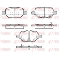 Тормозные колодки дисковые, комплект REMSA Opel Mokka (X) 1 Кроссовер 1.6 CDTI 4x4 (_76) 110 л.с. 2018 – 2025 2 1XIBT 1810.02