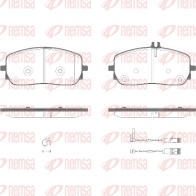 Тормозные колодки дисковые, комплект REMSA T 194MJ7 1826.02 1440217528