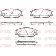 Тормозные колодки дисковые, комплект REMSA 1967.02 Kia Soul (SK) 3 1 1.6 MPi 124 л.с. 2019 – 2025 TE 2SI8Q